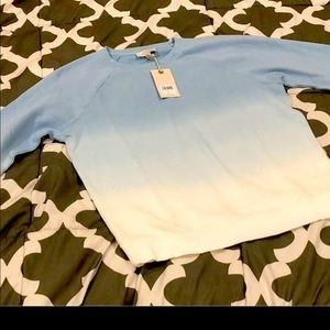 $69.50 Lucky Brand Blue Ombré Pullover NWT
